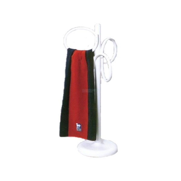 Towel Rack, 50"Tall, 3 Loop Bars, White : 402