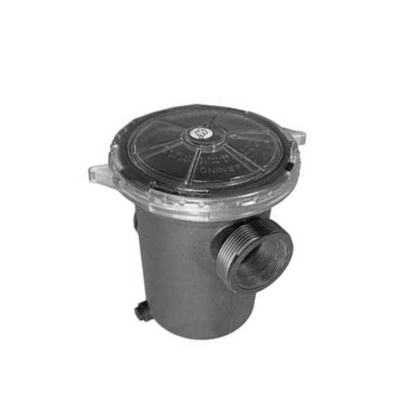 Hair/Lint Trap Assembly, Waterway, 2"FBT x 2"MBT, Complete w/Basket & Lid : 310-6600
