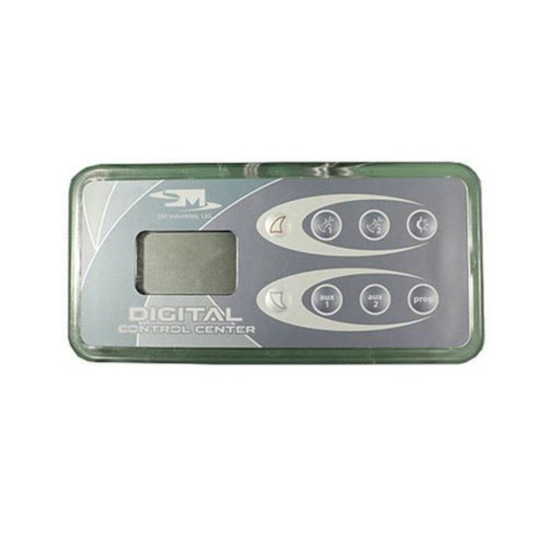 Spaside Control, Vita ICS, DISC, 8-Button, LCD, Up-Pump1-Pump2-Light, Down-Aux1-Aux2-Prog, 10' Cable : 0454007-V10