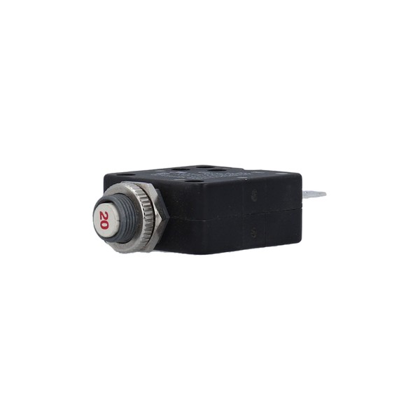Circuit Breaker, Panel Mount, 20 Amp, 7/16"Diameter : HR1-20