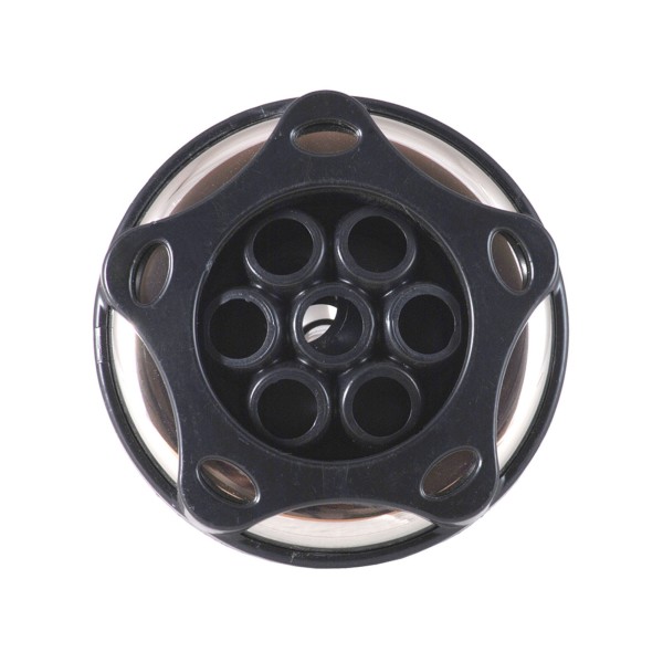 Jet Internal, Waterway Poly Storm, Massage, 3-3/8" Face, Smooth, Black/Stainless : 212-3281S