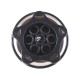 Jet Internal, Waterway Poly Storm, Massage, 3-3/8" Face, Smooth, Black/Stainless : 212-3281S