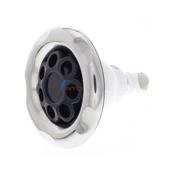 Jet Internal, Waterway Power Storm, Massage, 5" Face, Smooth, 5-Scallop, Black/Stainless : 212-5651S
