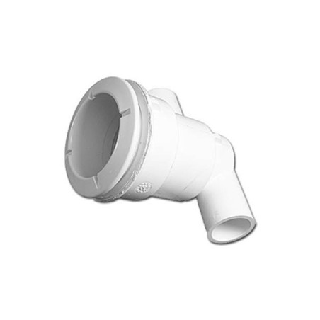 Body Assembly, Jet, Waterway Poly Jet, Ell Body, 3/4"S Water x 1/2"S 1"Spg Air, 2-5/8" Hole Size w/ Wall Fitting : 210-5960