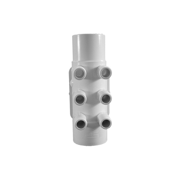 Manifold, PVC, Waterway, 2"S x 2"Spg x 6 3/4"RB Ports : 672-7150