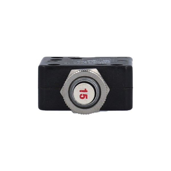 Circuit Breaker, Panel Mount, 15 Amp, 7/16"Diameter : HR1-15