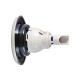 Jet Internal, Waterway Power Storm, LED, Directional, 5" Face, Smooth, Black/Clear : 212-7641SL