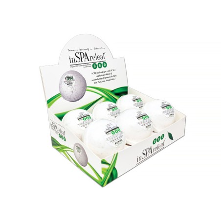 Aromatherapy, inSPAration releaf, 5 oz CBD Spabomb - California Dreaming, Case of 6 : 1690