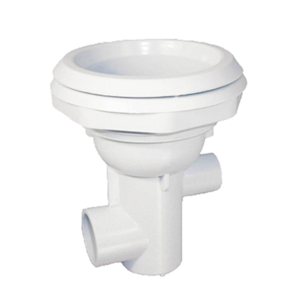 Jet Body Assembly, CMP, Typhoon Whirlpool, 1/2"S Air x 1"S Water, w/Nut and Gasket, 3-3/4" Hole Size : 23850-100-100