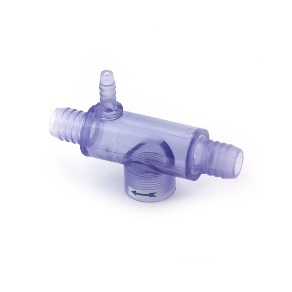 Flow Switch Tee, Harwill Sundance 3/4"MPT, 2 3/4"Barbs x 1 3/8" Barb, Clear : TEE6