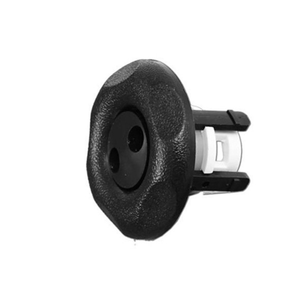 Jet Internal, Waterway Adjustable Mini, Pulsator, 2-1/2" Face, 5-Scallop, Textured, Black : 212-1261