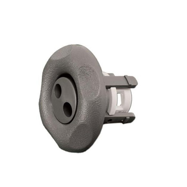 Jet Internal, Waterway Adjustable Mini, Pulsator, 2-1/2" Face, 5-Scallop, Textured, Gray : 212-1267