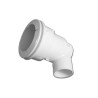 Body Assembly, Jet, Waterway Poly Jet, Ell Body, 1"S Water x 3/8"B Air, 2-5/8" Hole Size w/ Wall Fitting, White : 210-5770