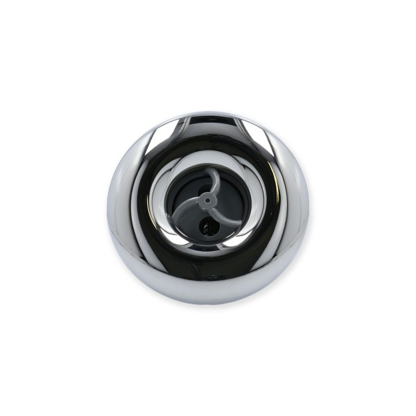Jet Internal, Rising Dragon Quantum, 3" Face, Screw In, Pulsator, Smooth, Gray w/ Stainless Escutcheon : RD203-3427S