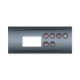 Overlay, Spaside, HydroQuip ECO-3, 6-Button, Pump1-Pump2-Blower/Aux, For 34-0197 : 80-0203
