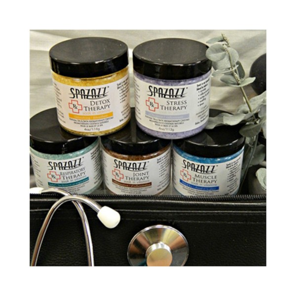Fragrance, Spazazz, Crystals, RX Therapy Sampler, Assortment of 10- 4oz Jar, Mixed Aromas : SZ610