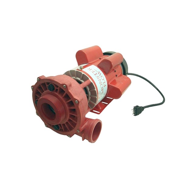 Pump, Coast Spas, Monster Flow, 7HP, 230V, 2-Speed, Red Wet End BX-1 and 5' JJ Mini Cord : 3722720-5397