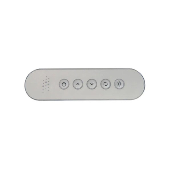 Topside Control, CG Air, Generic/EAS Series, Oval, Variable Blower/Chromatherapy, 6-5/8" X 1-3/4" : CG-EAS-AF-BV-CH-V1-CL