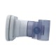 Jet Assembly, HydroAir Verta'ssage, With Backing Plate, Inserts Not Included, 1-1/2"S Water x 1"S Air, White : 16-5650
