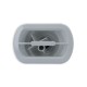 Jet Assembly, HydroAir Verta'ssage, With Backing Plate, Inserts Not Included, 1-1/2"S Water x 1"S Air, White : 16-5650