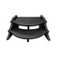 Step, Confer, The Edge Spa Step, Black w/Black Side Walls : ESS-BLK
