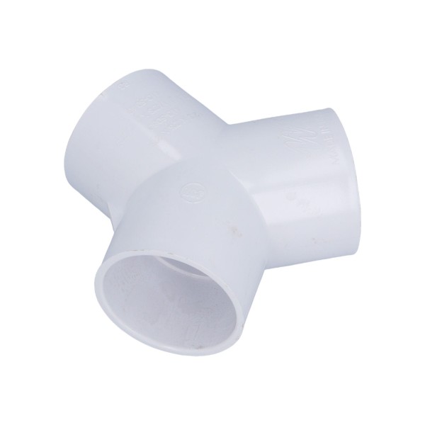 Fitting, PVC, Slip Wye, 120°, 2"S x 2"S x 2"S : 413-5080