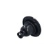 Jet Internal, Rising Dragon, Directional, 5" Face, 5-Scallop, Black : RD203-8511