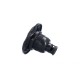 Jet Internal, Rising Dragon, Directional, 5" Face, 5-Scallop, Black : RD203-8511