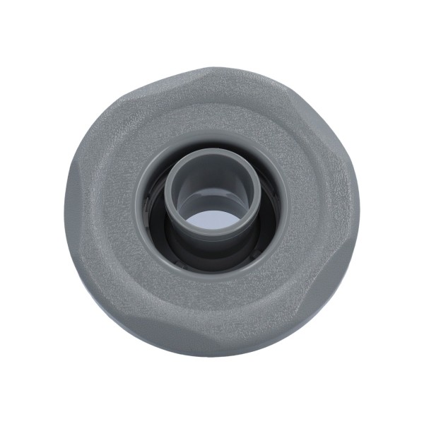 Jet Internal, Pentair Diverter Jet, Diverter Jet, 3-Port, 4-1/2" Face, Emerald Cut, 1" Orifice, Dark Gray : 474811WW