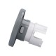 Jet Internal, Pentair Diverter Jet, Diverter Jet, 3-Port, 4-1/2" Face, Emerald Cut, 1" Orifice, Dark Gray : 474811WW