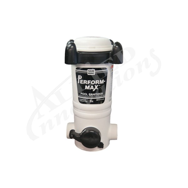Chemical Feeder, Pool Inline, King AG 920, 1-1/2"FPT, Up to 25,000 Gallons, White : 01-05-0920