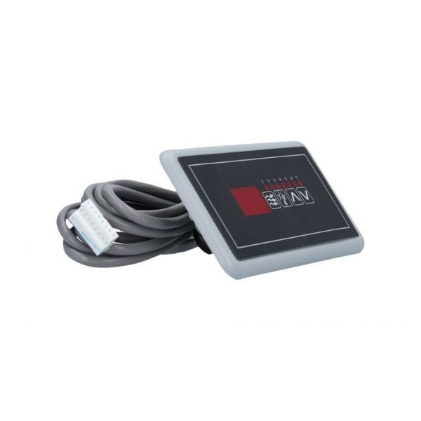 Spaside Control, HydroQuip Eco-5, Small Rectangle, 4-Button, LED, Pump1-Light-Up-Down : 34-0207