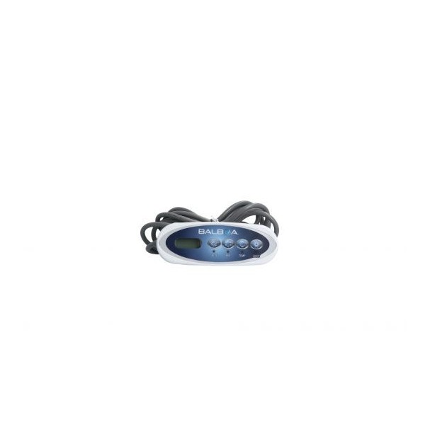 Spaside Control, Balboa ML200, Mini Oval, 4-Button, Jets-Aux-Temp-Light, 8 pin Molex plug : 52685