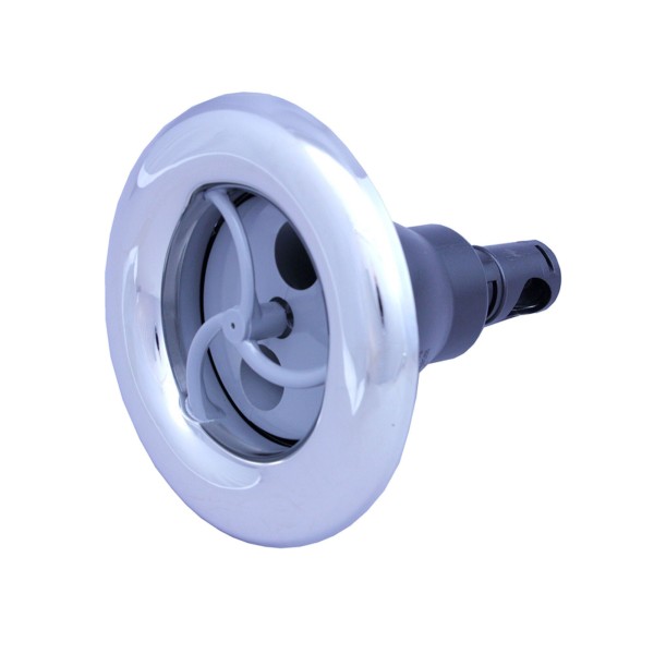 Jet Internal, Rising Dragon Quantum, 5" Face, Screw In, Pulsator, Smooth, Gray w/ Stainless Escutcheon : RD203-5427S
