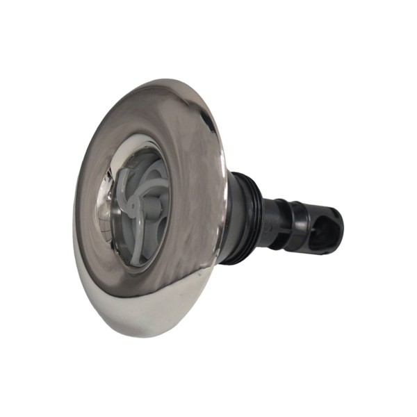 Jet Internal, Rising Dragon Quantum, 4-3/8" Face, Screw In, Pulsator, Smooth, Gray w/ Stainless Escutcheon : RD203-L4427S