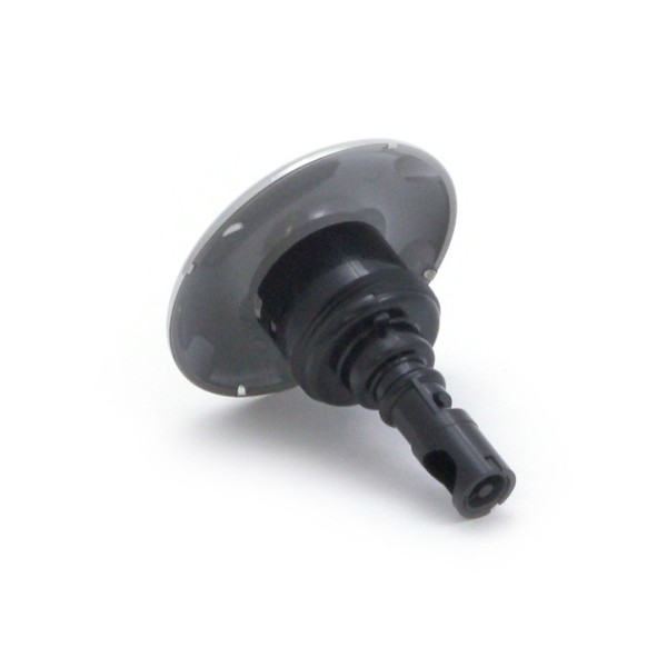 Jet Internal, Rising Dragon Quantum, 3" Face, Screw In, Directional, Smooth, Gray w/ Stainless Escutcheon : RD203-3717S