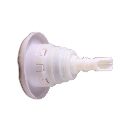Jet Internal, Waterway Poly Storm, Thread-In, Twin Roto, 3-3/8" Face, 5-Scallop, Textured, White : 229-8120