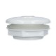 Wall Fitting Assembly, Jet, HydroAir Standard, 3-3/8" Face, White w/ Eyeball, Retaining Ring, Wall Fitting & Gasket : 10-3100