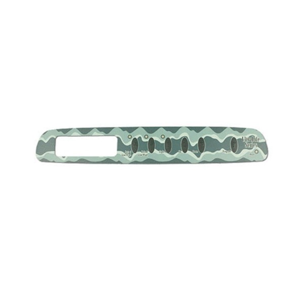 Overlay, Spaside, Dimension One Balboa D1P2, 6-Button, 2-Pump System, Teal : 01560-161