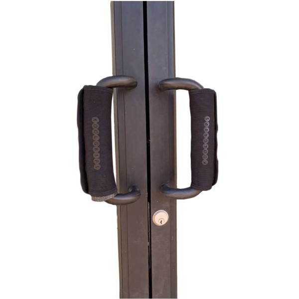 Door Handle Cover, KoolGrips, 9", Black Foam with Insert : DH9-101