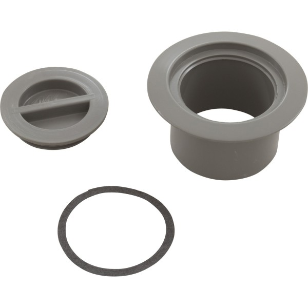 Volleyball Pole Holder Flange & Plug Assy-Gray : 540-6717