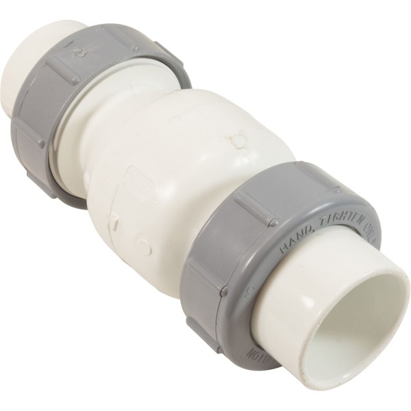 Check Valve, Flo Control, Spring, 1-1/2"s, 1/2lb, True Union, Wht : 1700-15