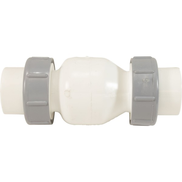 Check Valve, Flo Control, Spring, 1-1/2"s, 1/2lb, True Union, Wht : 1700-15