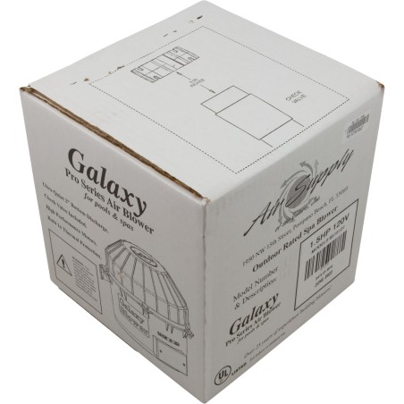 Blower, Air Supply Galaxy Pro, 1.5hp, 115v, 7.4A, Hardwire : 6515131