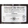 Blower, Air Supply Silencer, 1.5hp, 115v, 7.3A : 6315141