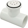 Air Injector, Waterway, Top Flo, 1" Slip, Tee Style, White : 670-2320