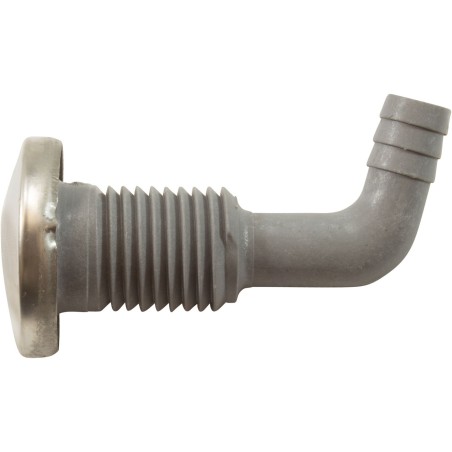 Air Injector, Jacuzzi/Sundance Silent Air, 3/8"b, SS/Gray : 6541-253