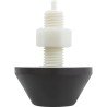 Air Button, Tecmark, Raised Cone, 7/8"hs, 2-3/4"fd, Brown : PT1-3130-02