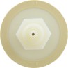 Air Button, Tecmark, Raised Cone, 7/8"hs, 2-3/4"fd, Beige : PT1-3130-03
