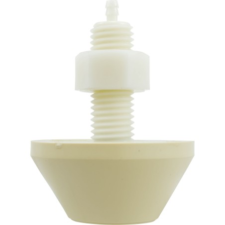 Air Button, Tecmark, Raised Cone, 7/8"hs, 2-3/4"fd, Beige : PT1-3130-03
